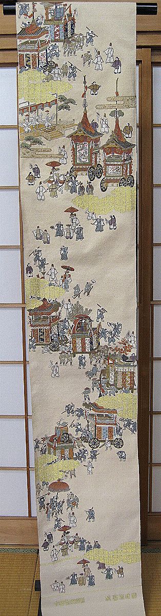 017【明綴相良刺繍全通全景】祇園絵巻図